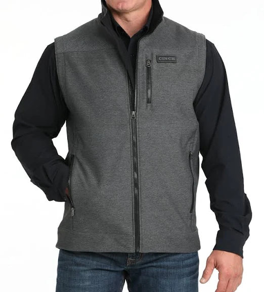 CINCH Men's Bonded Vest-CHARCOAL GREY