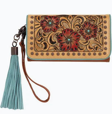 Ariat Lorelei Calf Hair  Clutch Wallet