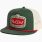 Red Dirt Mens Gitty Up Flat Cap Green/Khaki - RDHC520