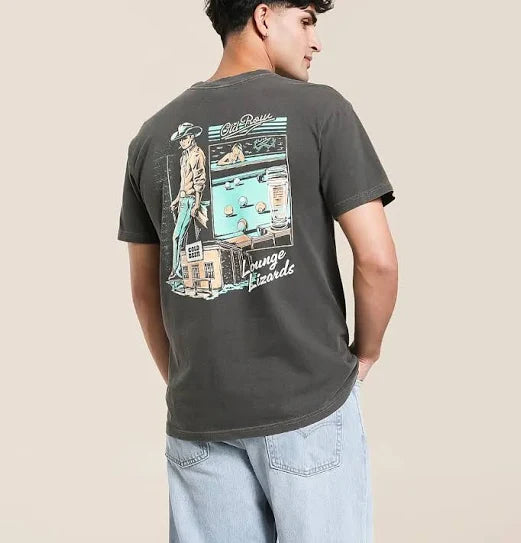 OLD ROW LOUNGE LIZARDS T-SHIRT-PEPPER