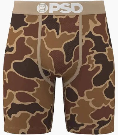 PSD DUCK CAMO BOXER BRIEF-BROWN