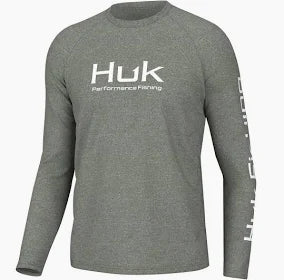 HUK PURSUIT PERFORMANCE CREW Green Breathable Long Sleeve Sun Shirt Regular price