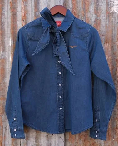 KIMES RANCH WOMENS LOLO INDIGO TOP