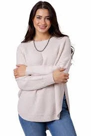 Cotton & Rye Outfitters Women's Round Bottom Sweater Birch