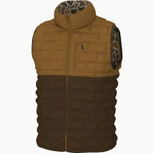 LOCAL BOY Duck Down Reversible Vest-LOCALFLAGE VINTAGE