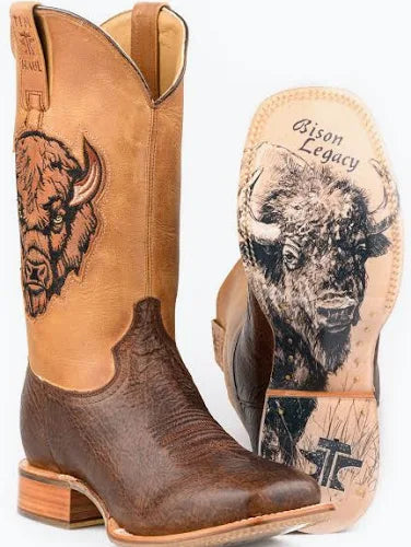 Tin Haul Men's Big Bad Bison Boots-14-020-0077-0580 BR