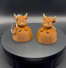 Highland Cow Click Key Chain