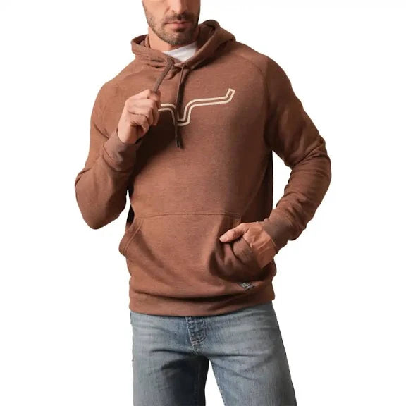 Kimes Ranch Men’s Outlier Hoodie – Dark Brown Heather