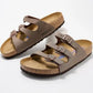 BIRKENSTOCK WOMEN'S Florida Soft Footbed-BIRKIBUC. MOCCA