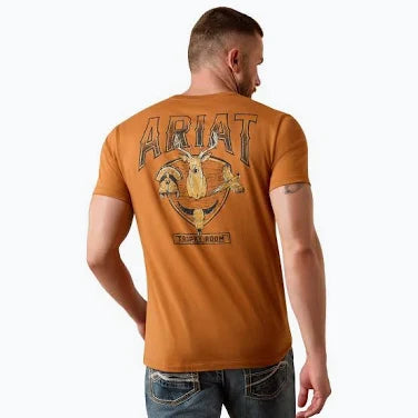 ARIAT TROPHY ROOM ADOBE - MENS TEE - 10080701