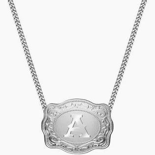 SPURWEST MINI BELT BUCKLE NECKLACE (SILVER)