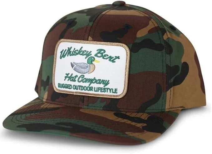 Whiskey Bent Green Head Camo Hat