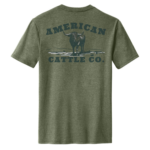 AMERICAN CATTLE CO Waterline Tee