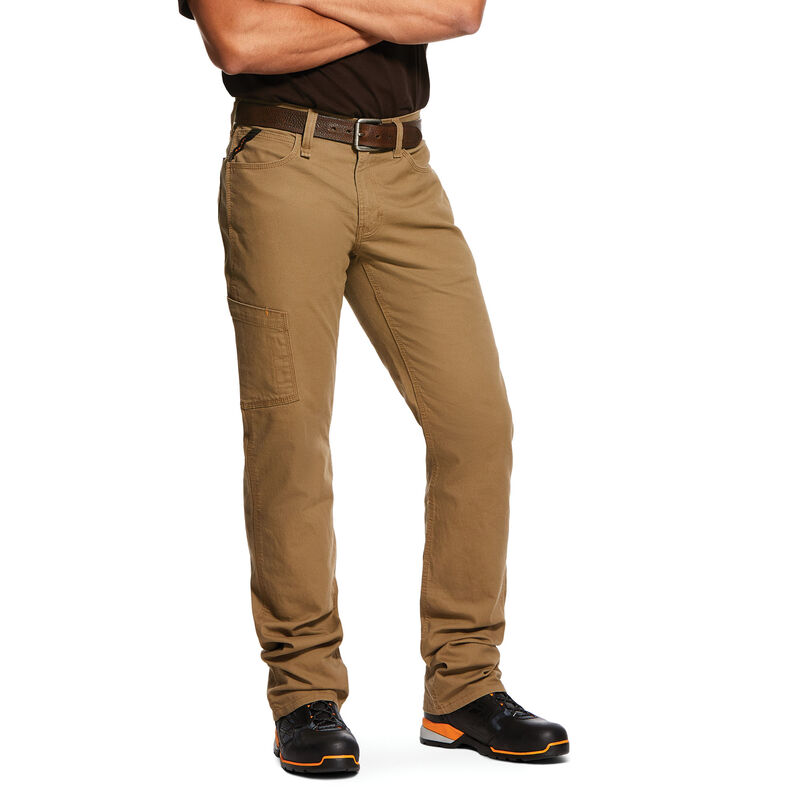 ARIAT Men's Rebar M4 Low Rise DuraStretch Made Tough Stackable Straight Leg Pant