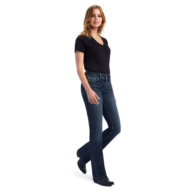 Ariat Women's Medium Wash R.E.A.L High Rise Annie Flare Jeans