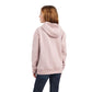 ARIAT YOUTH REAL GLITTER LOGO HOODIE (ROSE HEATHER)