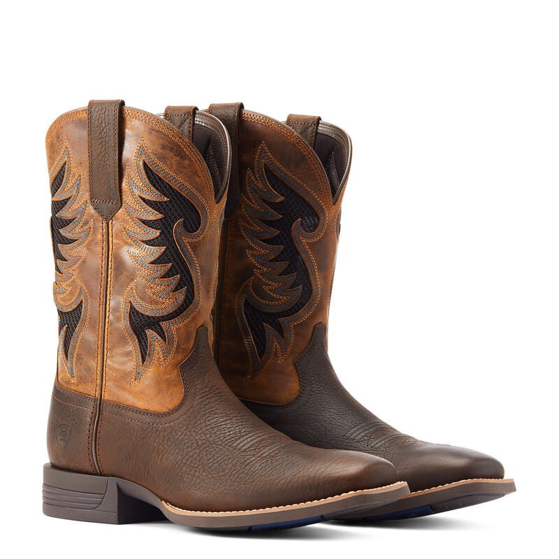 ARIAT MENS COWPUNCHER VENT TEK BOOTS (DARK BROWN) – BlueRidgeOutfitters