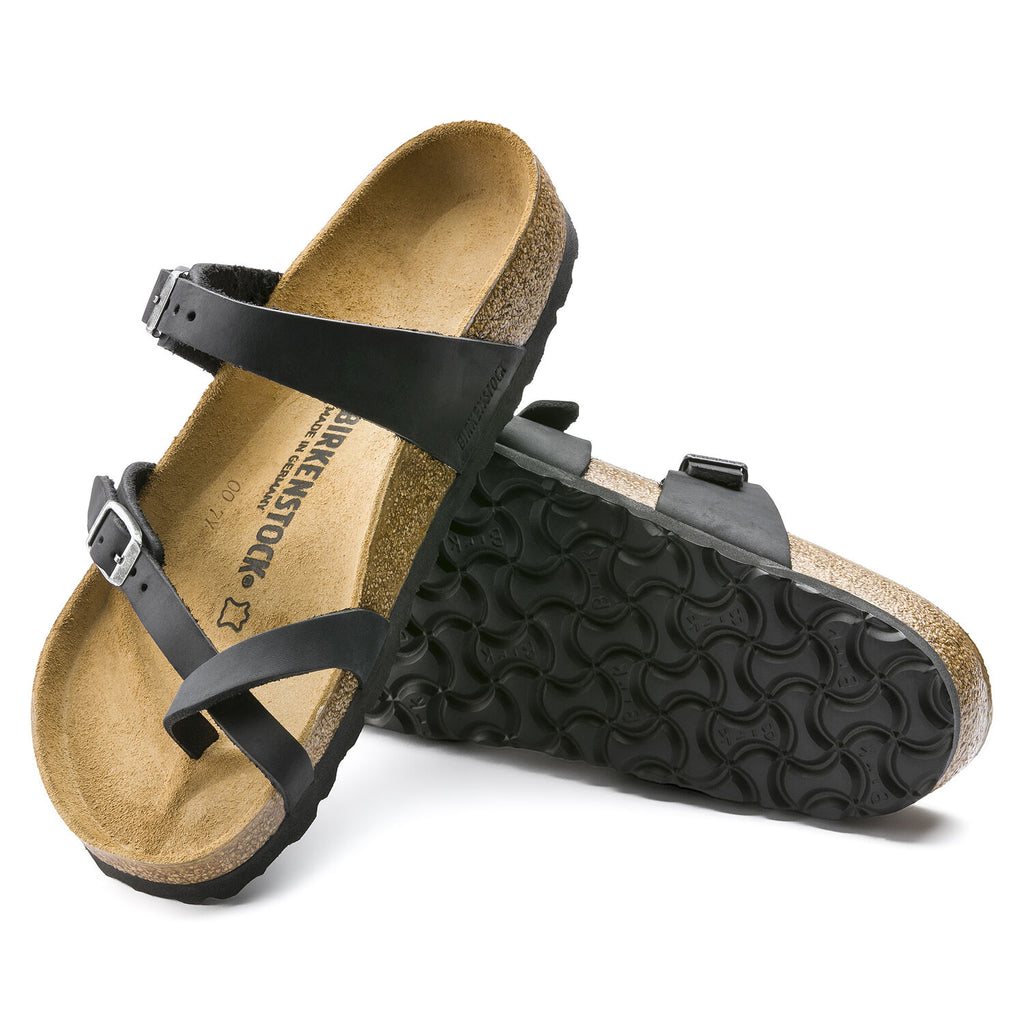 BIRKENSTOCK MAYARI OILED LEATHER BLACK