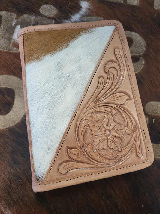 STS Ranchwear Tooled Leather Yipee Kiyay Magnetic Wallet