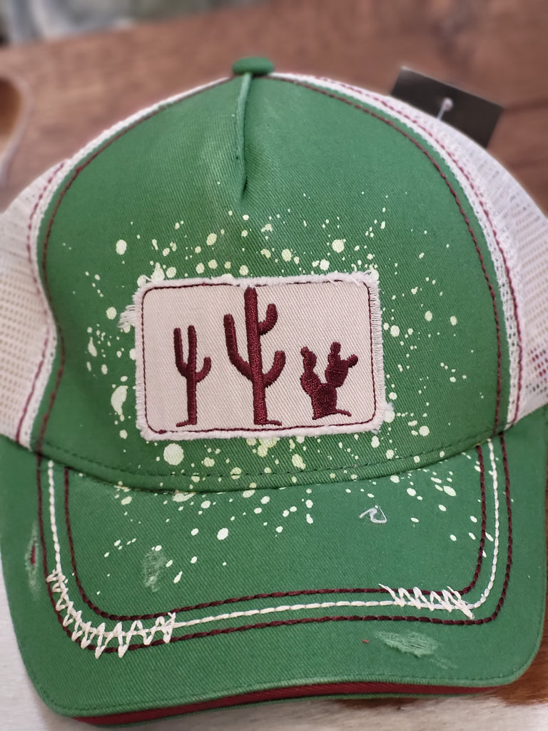 CRUEL WOMENS GREEN CACTUS HAT