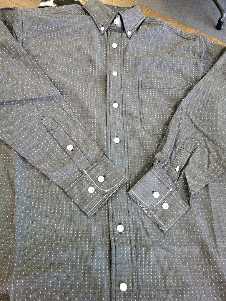 PANHANDLE MENS LS 1 POCKET BUTTON UP SHIRT (BLACK)