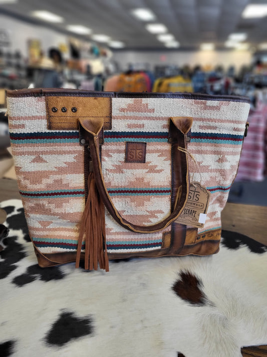 STS RANCHWEAR PALOMINO SERAPE ALL IN ONE TOTE