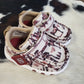 TWISTED X INFANT DRIVING MOC MAROON AND IVORY