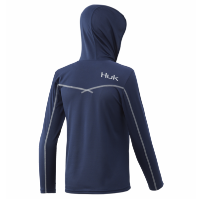 HUK YOUTH IKON X HOODIE SARGRASSO SEA
