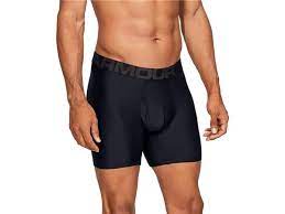 UNDER ARMOUR MENS TECH 6" BOXERJOCK (BLACK)