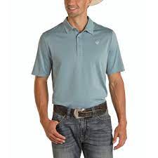 ROCK&ROLL BLUE PERFORMANCE POLO
