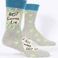 BLUE Q NOT GONNE LIE MENS SOCKS