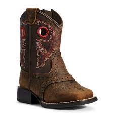 ARIAT TODDLER BOYS LIL STOMPERS BOOTS (HERITAGE ROUGH STOCK)