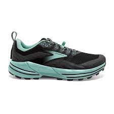 BROOKS WOMENS CASCADIA 16 TRAIL (BLACK/EBONY/YUCCA)