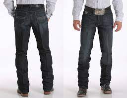 Cinch Men's Silver Label Dark Wash Performance Stretch Slim Fit Straight Leg Jeans