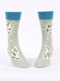 BLUE Q NOT GONNE LIE MENS SOCKS