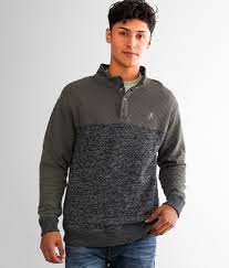 HOOEY MENS STEVIE CHARCOAL PULLOVER