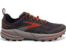 BROOKS MENS CASCADIA 16 GTX TRAIL (BLACK/EBONY/CINNABAR)