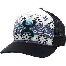 HOOEY COACH CREAM/BLACK AZTEC FLEX FIT HAT