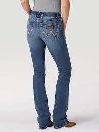 WRANGLER WOMENS RETRO MAE BOOTCUT FAYE JEANS