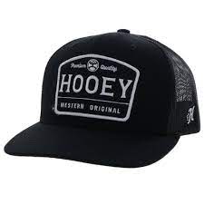 HOOEY TRIP BLACK 6P TRUCKER HAT