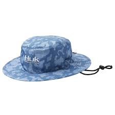 HUK BOONIE HAT - RUNNING LAKES TITANIUM BLUE