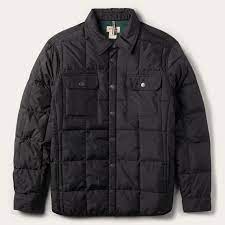 STETSON MENS CRUSHABLE BLACK PARACHUTE QUILTED JACKET