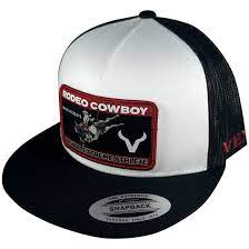 VEXIL RODEO COWBOY WHITE/BLACK MESH HAT