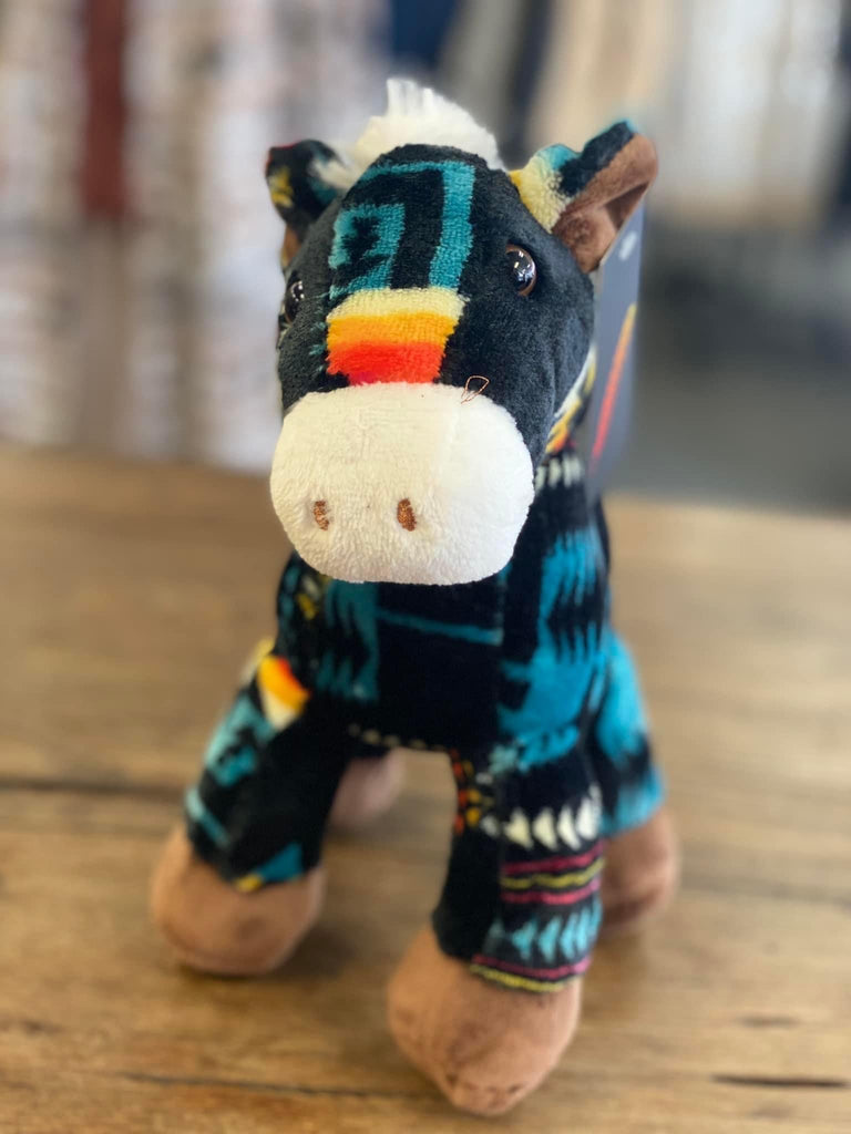 FLEECE PLUSH HORSE (BLACK)