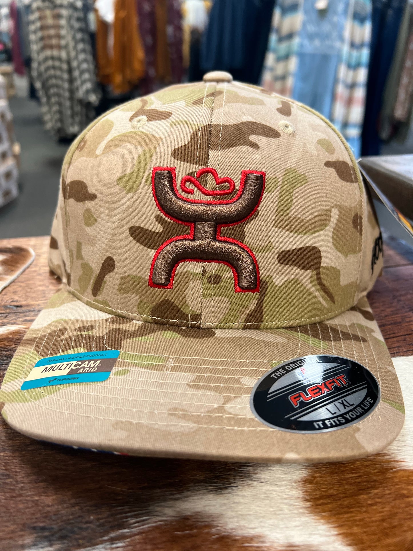 HOOEY CHRIS KYLE BROWN CAMO FLEXFIT HAT