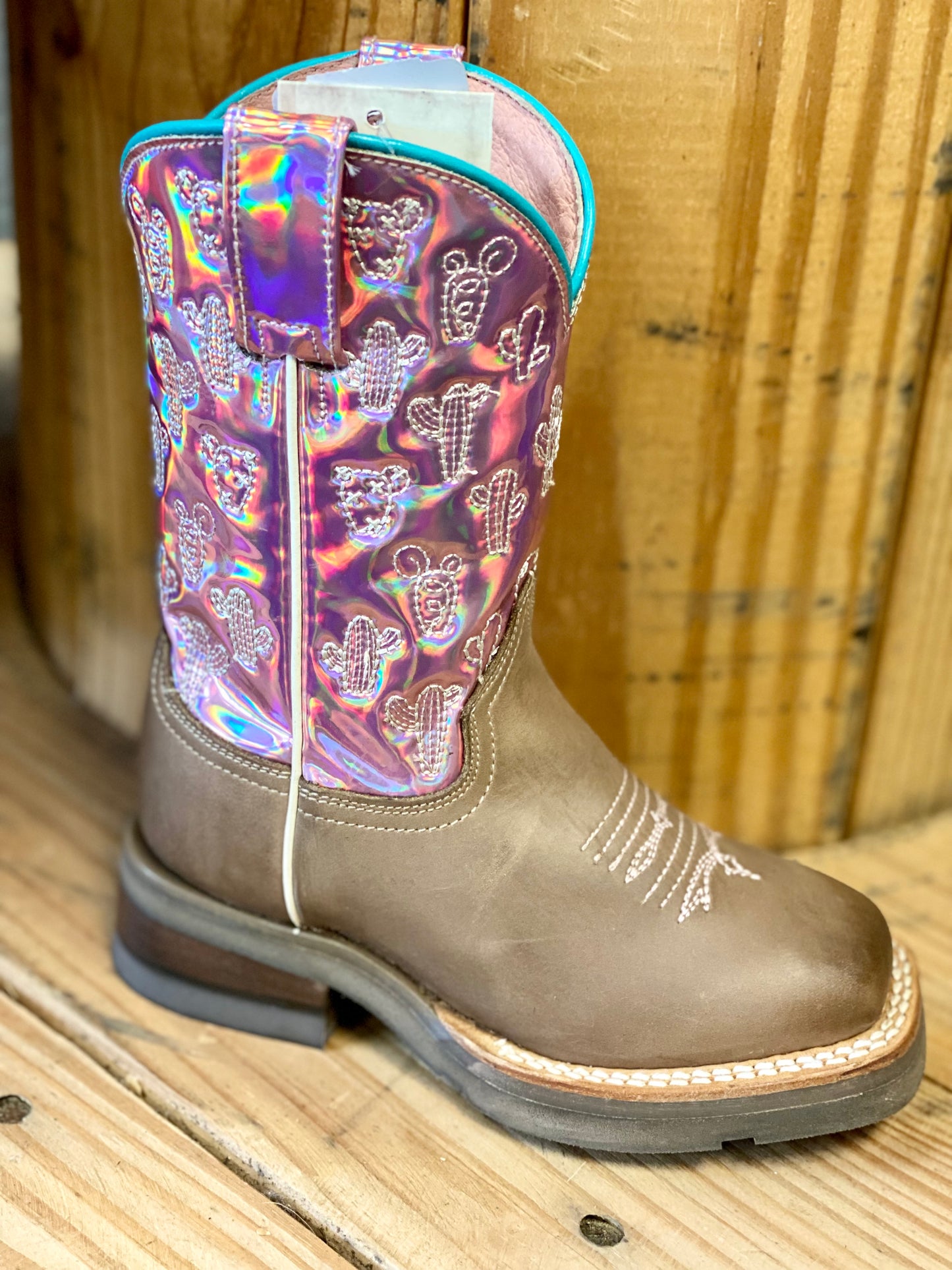 ROPER GIRLS CACTUS LOOKING GLASS BOOTS