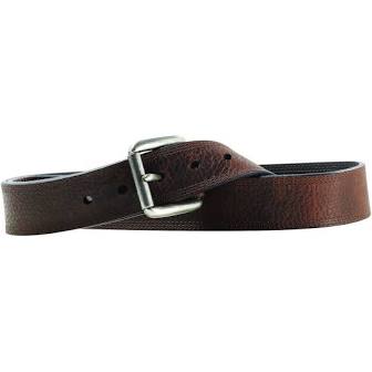 ARIAT MENS DARK BROWN TRIPLE STITCH LEATHER BELT