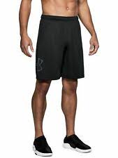 UNDER ARMOUR MENS TECH GRAPHIC SHORTS (BLACK/WHITE)