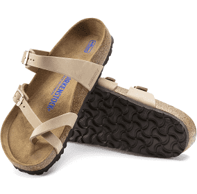 BIRKENSTOCK MAYARI NUBUCK LEATHER SAND CASTLE